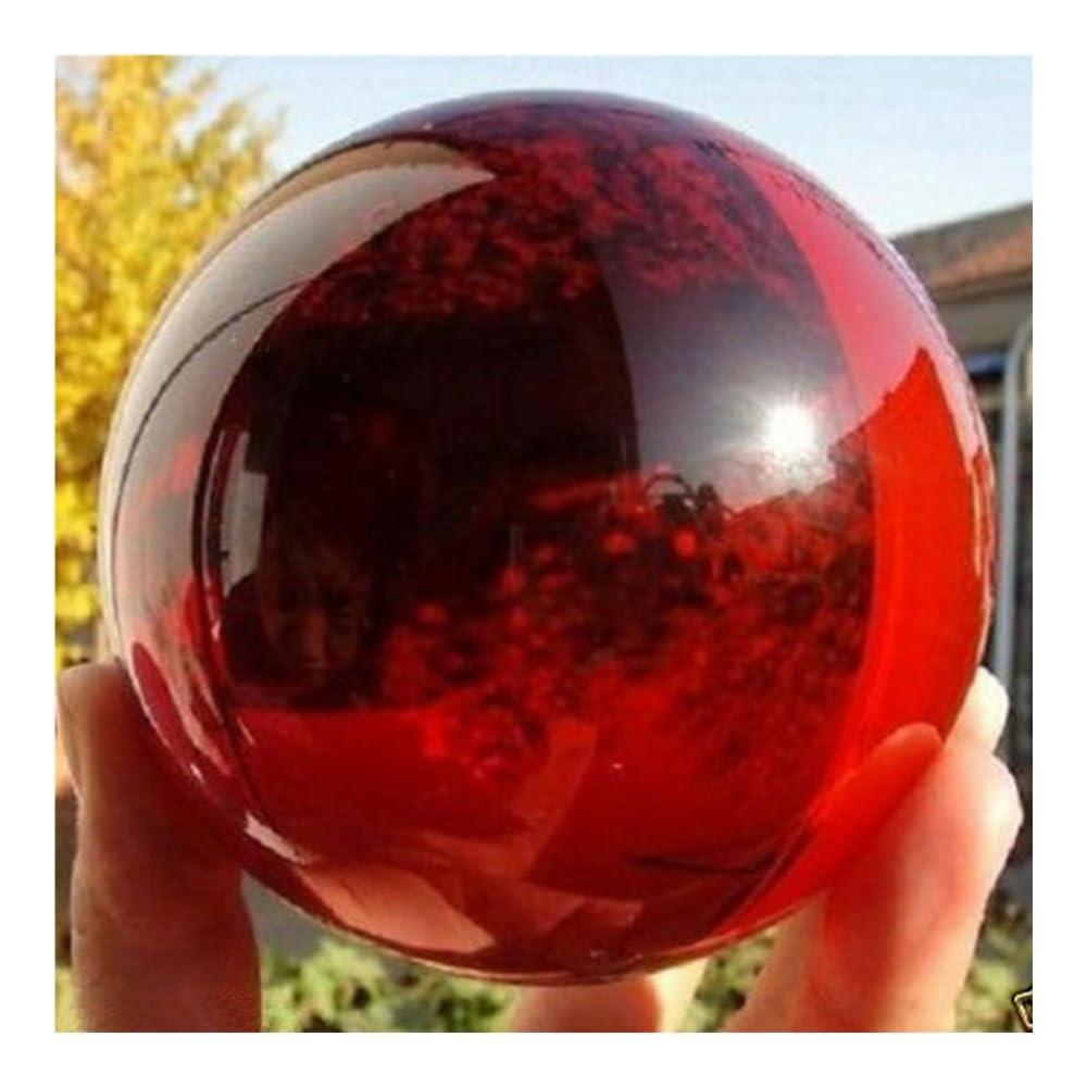 BKGWCSOR 1pcs 50MM Red K9 Crystal Ball Stone Decor ball home accessorie