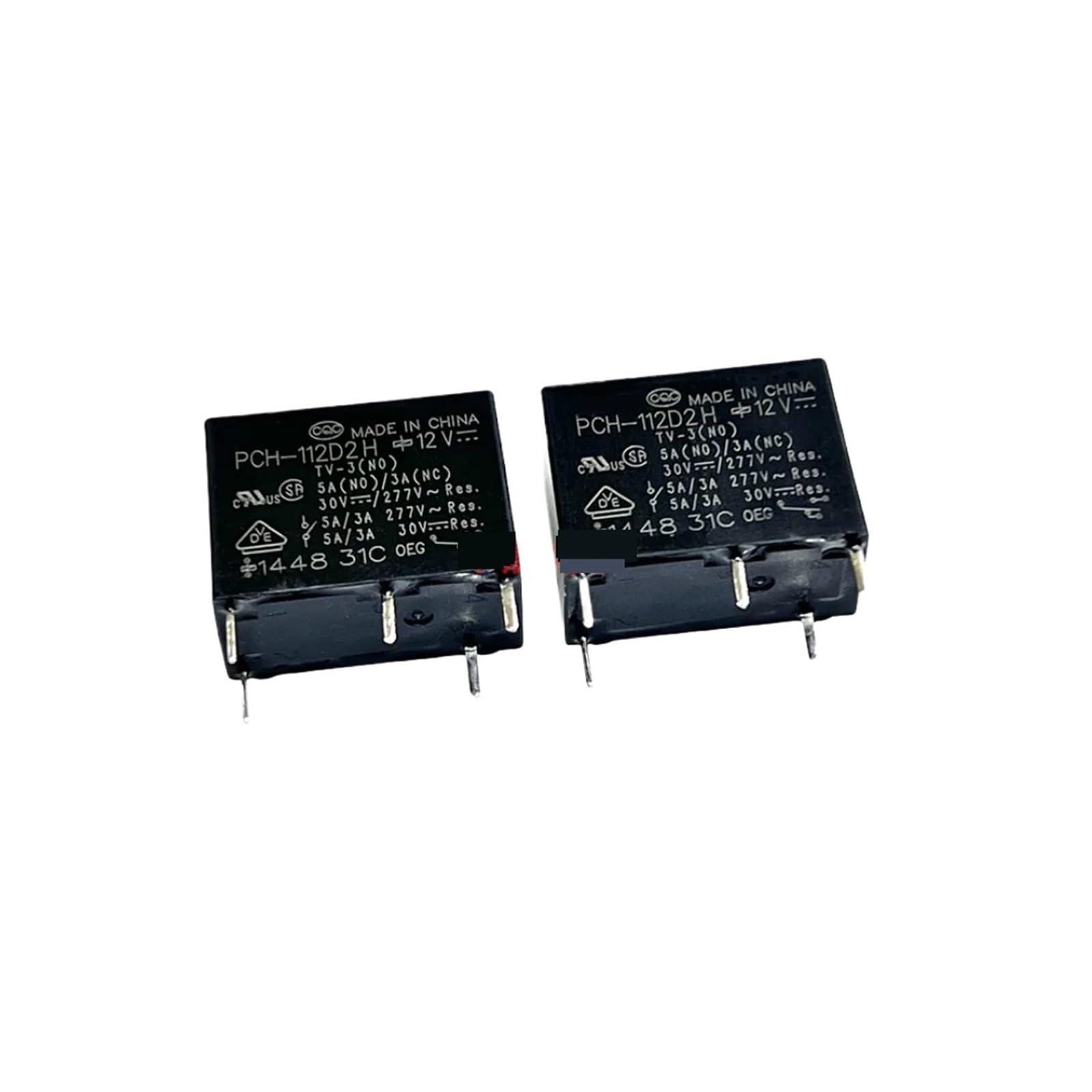 5PCS Power Relay PCH-112D2H 5A Open and Close 5PIN DC12V