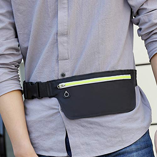 Clispeed Pochete masculino e feminino com cinto de corrida para viagens, esportes ao ar livre, marat