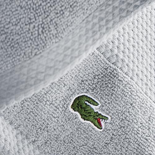 Lacoste Heritage 100 Supima Cotton Bath Towel 30" x 54", White - image 3