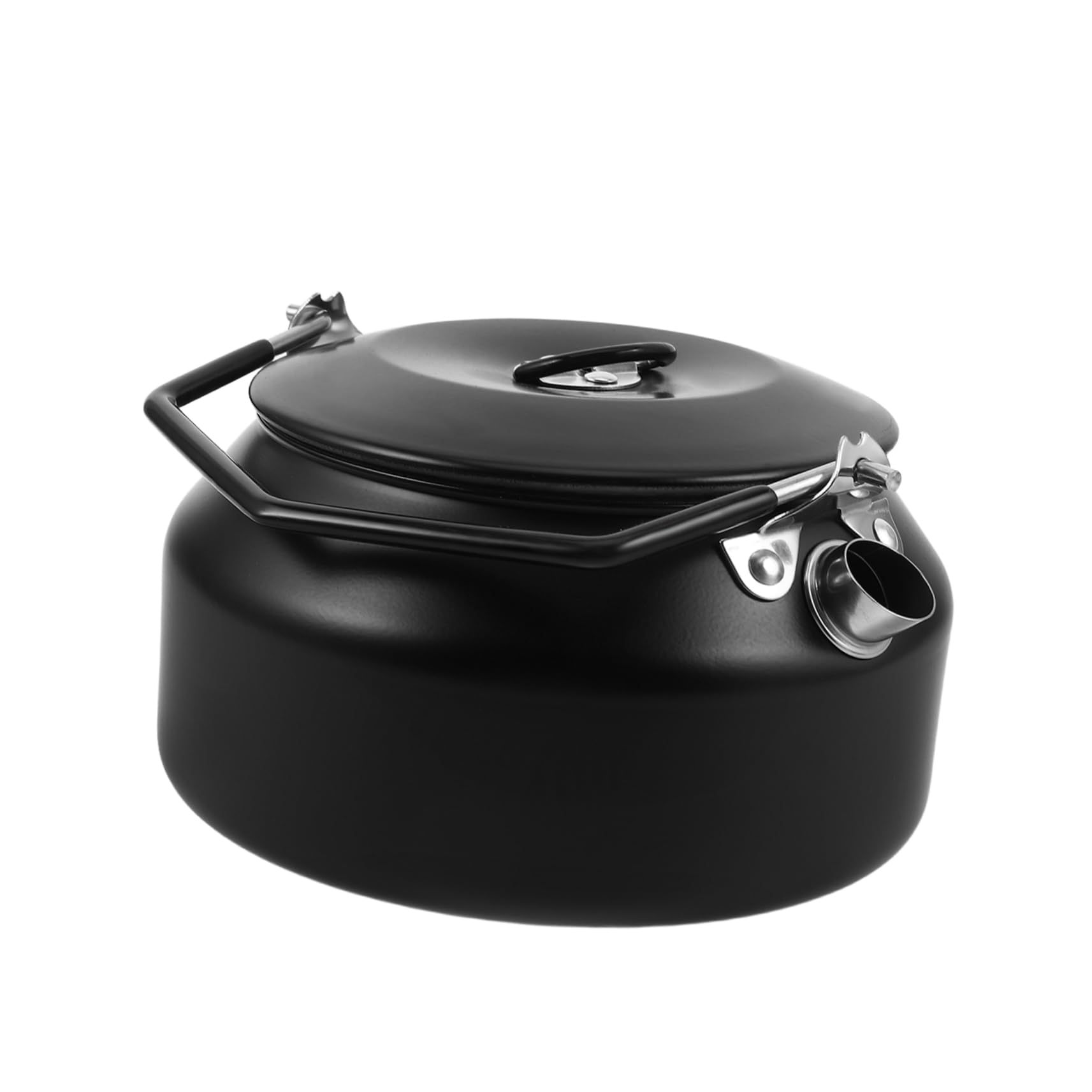Bouilloire camping acier inoxydable 1L et théière portable de randonnée