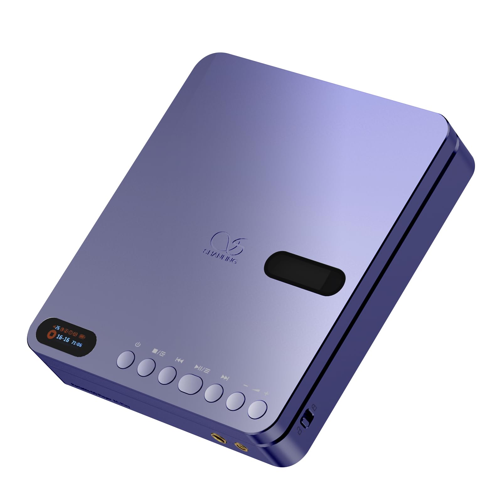SHANLING EC Play Portable CD Player,USB DAC,CS43198 DAC+Dual SGM8262,384kHz/32bit,DSD256,Two-Way Bluetooth 6.0, LDAC,Up to 700mW@32Ω Output,3.5mm+4.4mm Headphone Output,Coaxial,1.12-in Screen-image-21