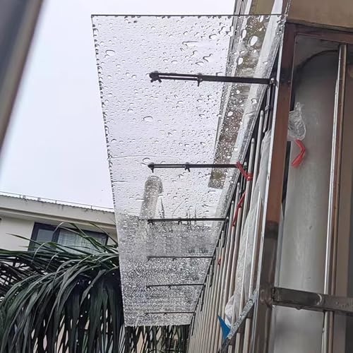 Auvent extérieur en polycarbonate durable et acier de haute qualité