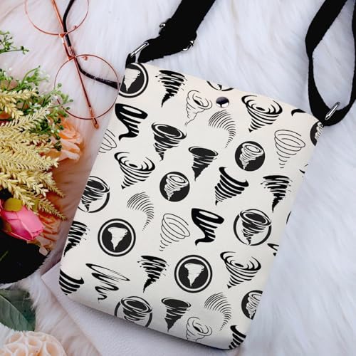 G2TUP Tornado Lover Gift Indoor Tornado Design Crossbody Bag Storm Chaser Travel Bag Storm Lover Gift2