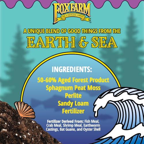 Image of FoxFarm Ocean Forest Potting Soil w / 2 Plant Tags, 1.5cu ft (10 Pack)