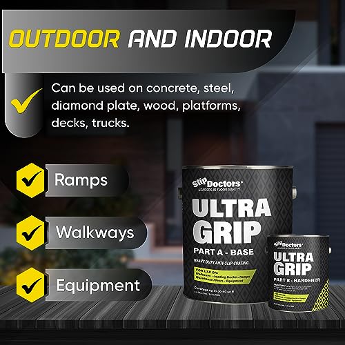 Pintura Antideslizante Ultra Grip de Alta Tracción (Baja Temperatura, Negro) de Epoxy Dos Componentes, Galón miniatura 6