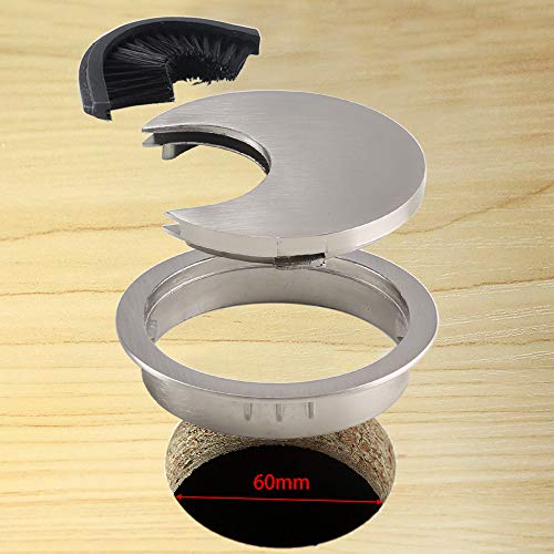 HO2NLE Tappo Passacavi Scrivania 60MM Metallo