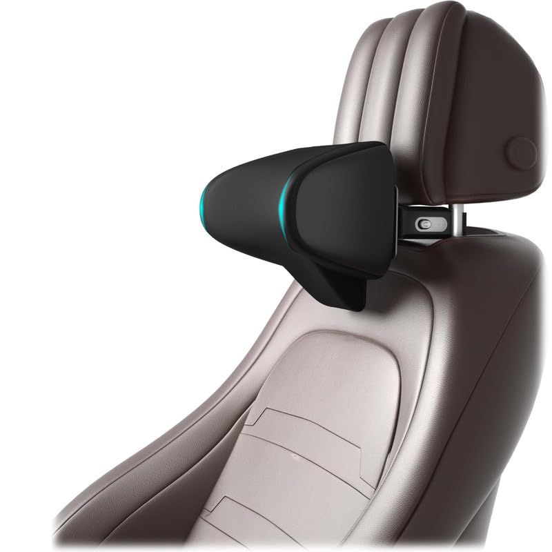 Carigiri 4-way Adjustable Car Neck Rest NeckXpert Pro | 1 Year Warranty |Memory Foam Neck Pillow with Mobile Holder and Multi-utility hook, Car Seat Head Rest Cushion for Neck Support(Black,Pack of 1)-image-37