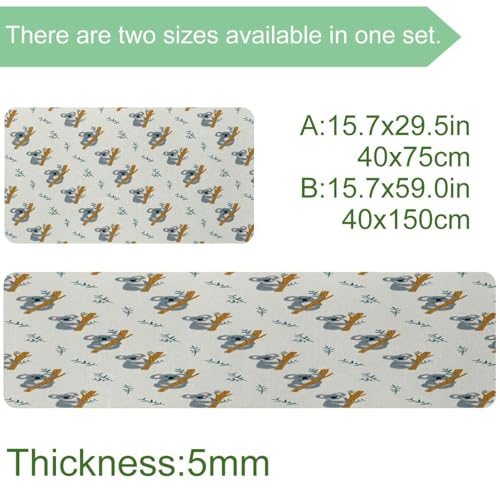 Alfombrilla de cocina absorbente y lavable con base antideslizante pack de 2 piezas 4
