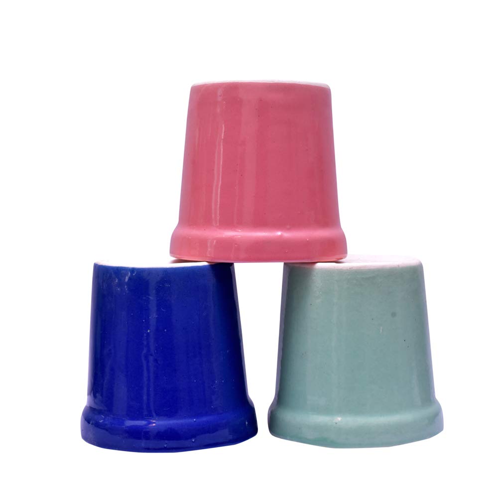 The Crafts Outdoor Indoor Plant Pot Ceramic Pot 4 x 4 Inches Pack of 3 Multi Color (B09GVTN4VS) Amazon Price History, Amazon Price Tracker