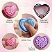 3Pcs Classic Squishy Fidget Toys Sensory Slow Rise Jumbo Squishy Heart Stress Balls Toy Big Squishies Slow Rising Fidget Squeeze Toys Love Shape Stress & Anxiety Relief for Adults and Kids
