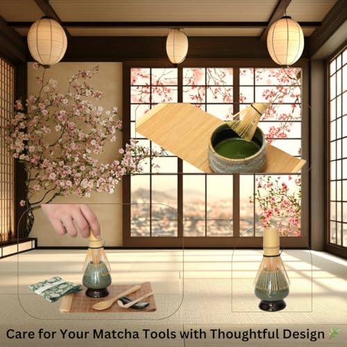Annie & Mia Design Japanese Matcha Whisk Set