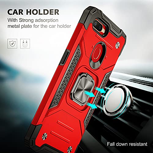 SORAKA Custodia per OPPO AX7/OPPO A12 con anello