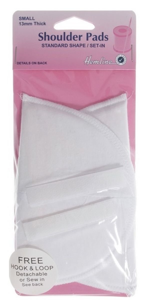 Shoulder Pads Set-In Small White