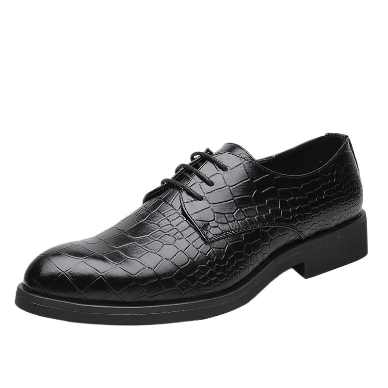 Dress Shoes for Mens Genuine Leather Anti-Slip Casual Breathable Fashion Lace Up Uniform