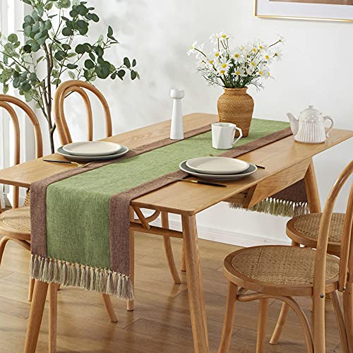 Rismart Runner da Tavolo con Due Nappe Lino in