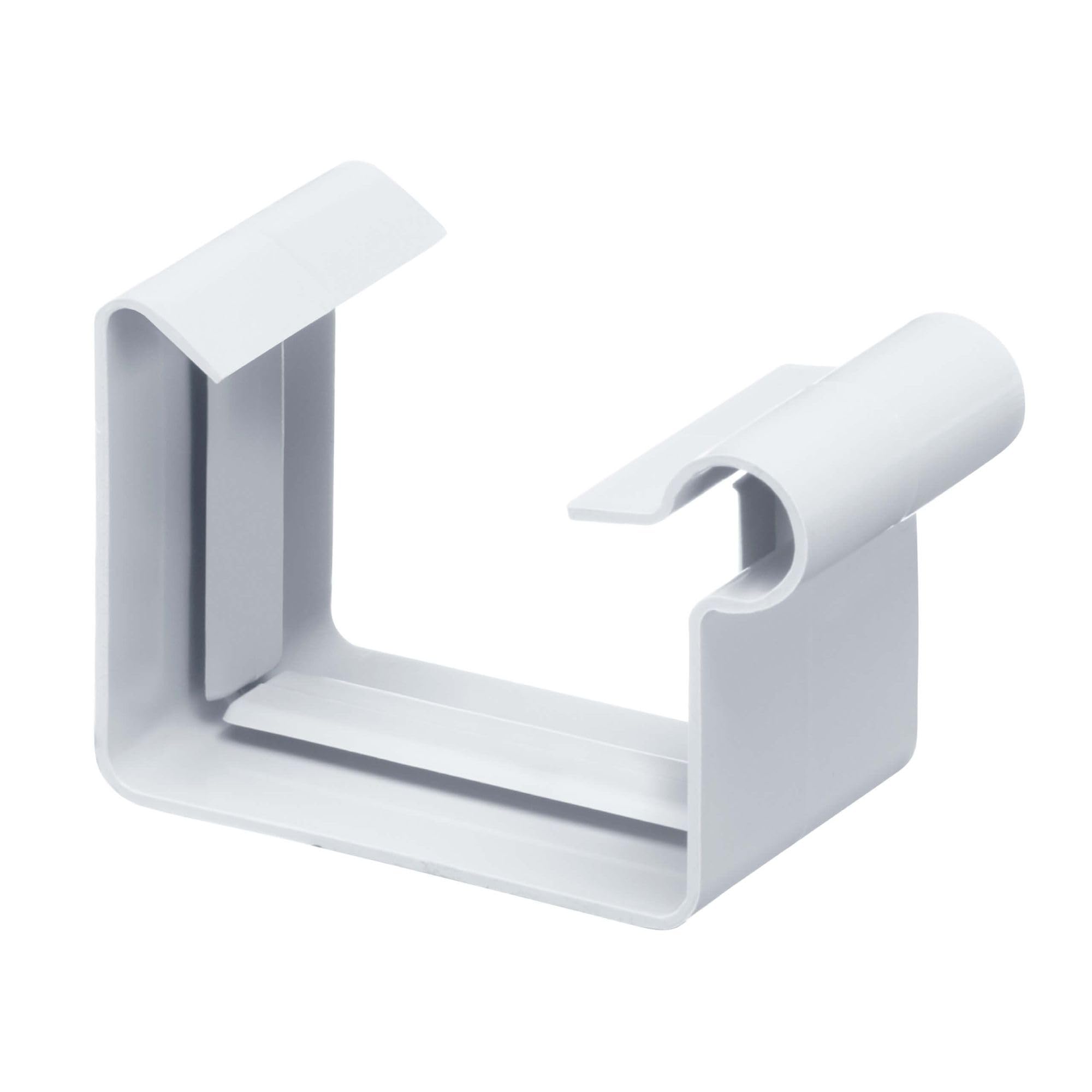 INEFA Gutter Connector Box Gutter, PVC 68mm White Connector for Plastic Gutter, Gutter Accessories, Made in Germany