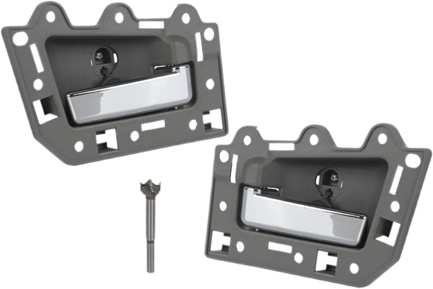 Grab Handles Car Interior Door Handle Fit for Jeep Grand Cherokee 2005 2006 2007 2008 2009 2010 2011 Universal(2xChrome Rear Pair)