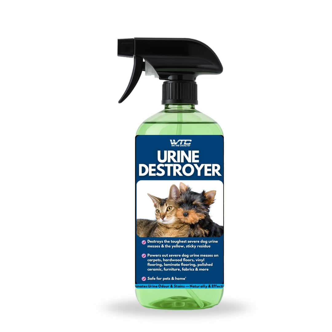 WTC Urine Destroyer Plus Dog, 500 ml, Enzymatic Formula, Quick Action-Cleans,Deodorizes, Disinfects & Home,Pet Areas,Garden & Doctor clinics | Dog Potty and Pee Area Cleaner | Urine Odour Remover-image-35