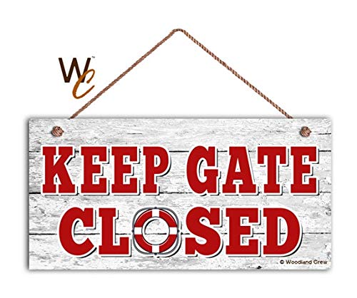 SIGN keep GATE Closed, Swimming Pool, Pool Gate, 5