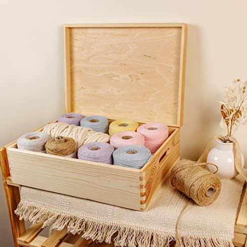 Creative Deco XL Grande Scatola in Legno | 40 x 30...