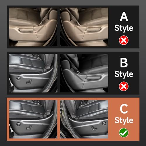 Image of Car Seat Adjustment Cover Decals for 2011-2024 Dodge Durango / 2011-2021 Jeep Grand Cherokee WK2 Accessories Carbon Fiber Interior Stickers, C