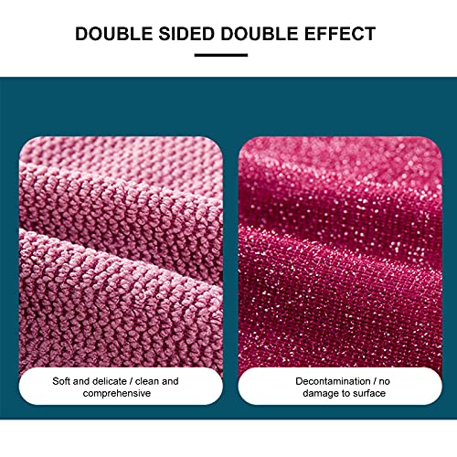 holygloomy Reinigingsdoek Dubbelzijdig Microfiber Sterk Decontaminate Reuseable - Image 8