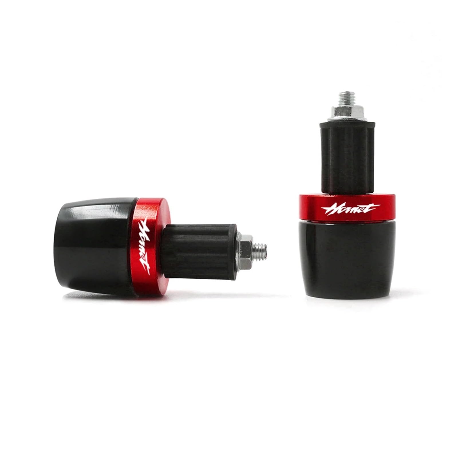 Bilancieri manubrio moto Per CB400 500 600 599 CBR CB900F Hor&net 600 900 CB600F CB500F CB919 moto 7/8 "manopole manubrio estremità Cap Plug Slider(Color:Red)