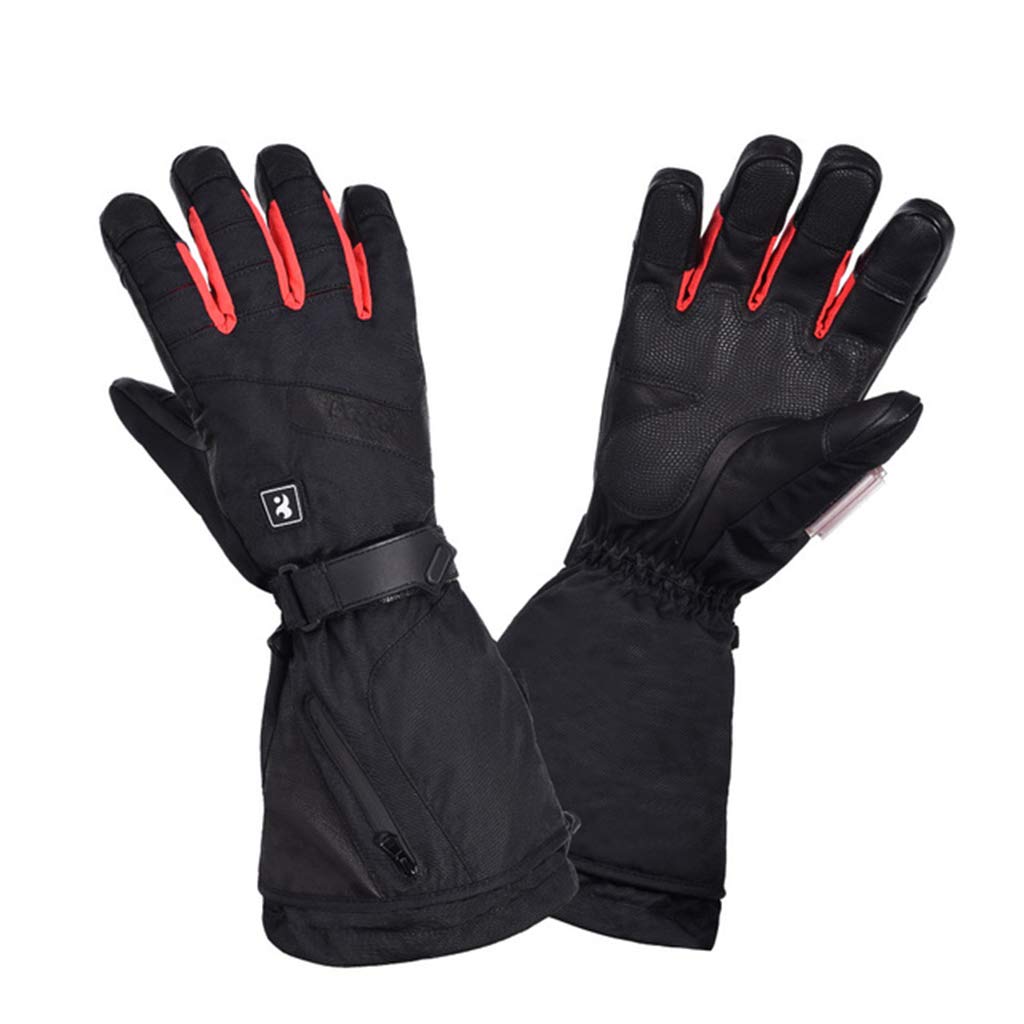 DCLINA 3 Fichiers Gants Chauffants Température Réglable, Chauffe-Mains électrique d'hiver pour Hommes et Femmes Camping Randonnée Ski Chasse, Chauffage par Batterie Gants Thermiques Imperméable