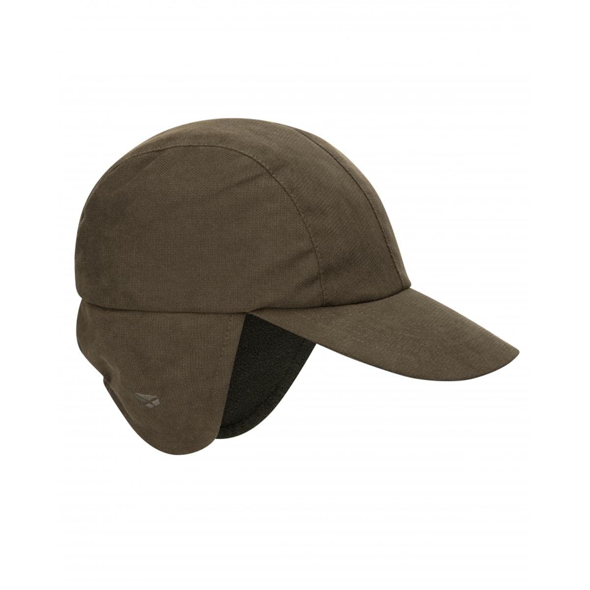 Hoggs of Fife Struther Waterproof Hunt Cap Dark Green - 90% Polyester 10% Nylon, Earflaps Lined with Pile Fleece