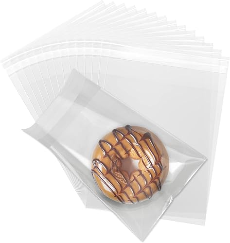 400 bolsas de celofán autosellantes Envolturas individuales de galletas autoadhesivas de 4 x 6 pulgadas, bolsas de celofán selladas, bolsas de
