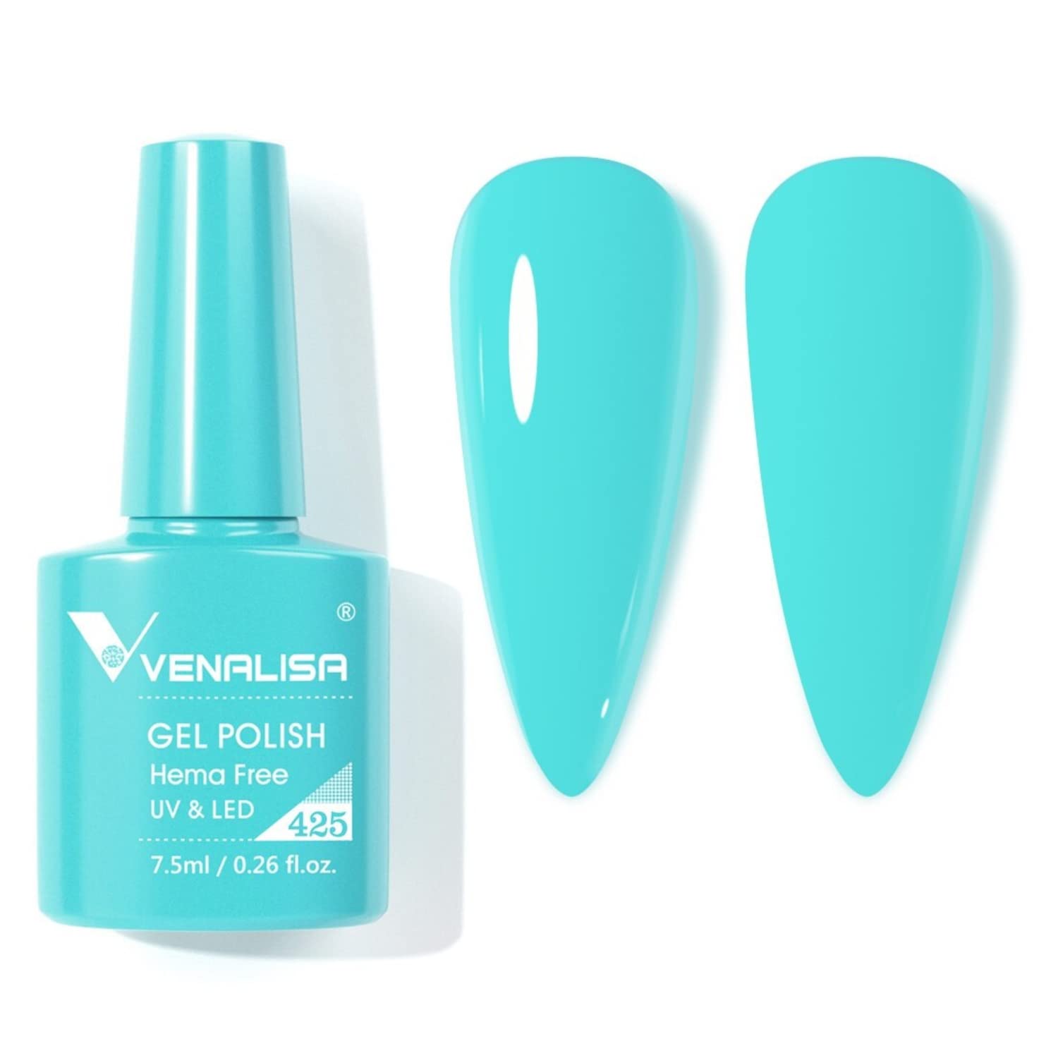 VENALISA 7.5ml #425 Gel Nail Polish Soak Off UV LED Nail Gel Polish Nail Art Starter Manicure Salon UV Gel Polish need UV light to Cure-image-19