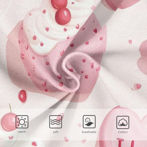 Toddler Briefs, Cute Cakes Cupcakes Strawberries Cotton Girls Underwear, 2T–8 Years3