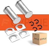 Vista 8 de FOVPLUE Kit de pasadores de montaje de estriberas, pasador de horquilla+arandela de resorte+anillo de retención para modelos Harley con estriberas