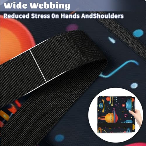 Bright Galaxy Extra Large Moving Bags Heavy Duty Storage Bags Colorful Galaxy Cloth Wrap Around Handles Double Zipper Reusable Convenient Foldable Storage Tote for Travel Camping Space Save4