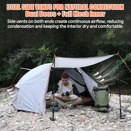 Carpa liviana para 2 personas impermeable 5000mm miniatura 4