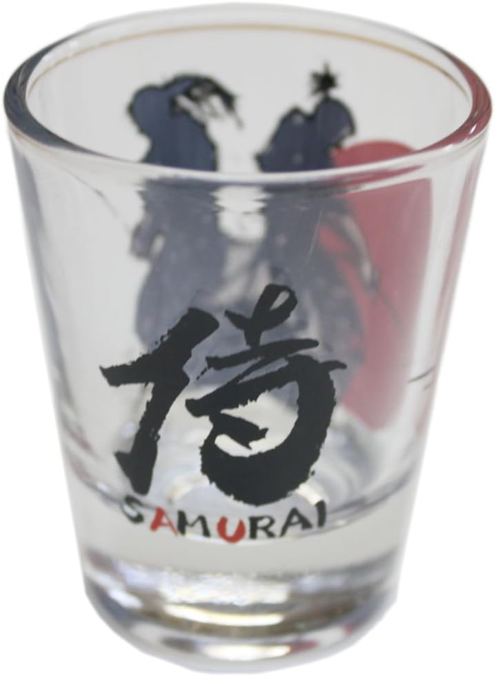 First Arrow Collectible Shot Glass Japanese Samurai Design