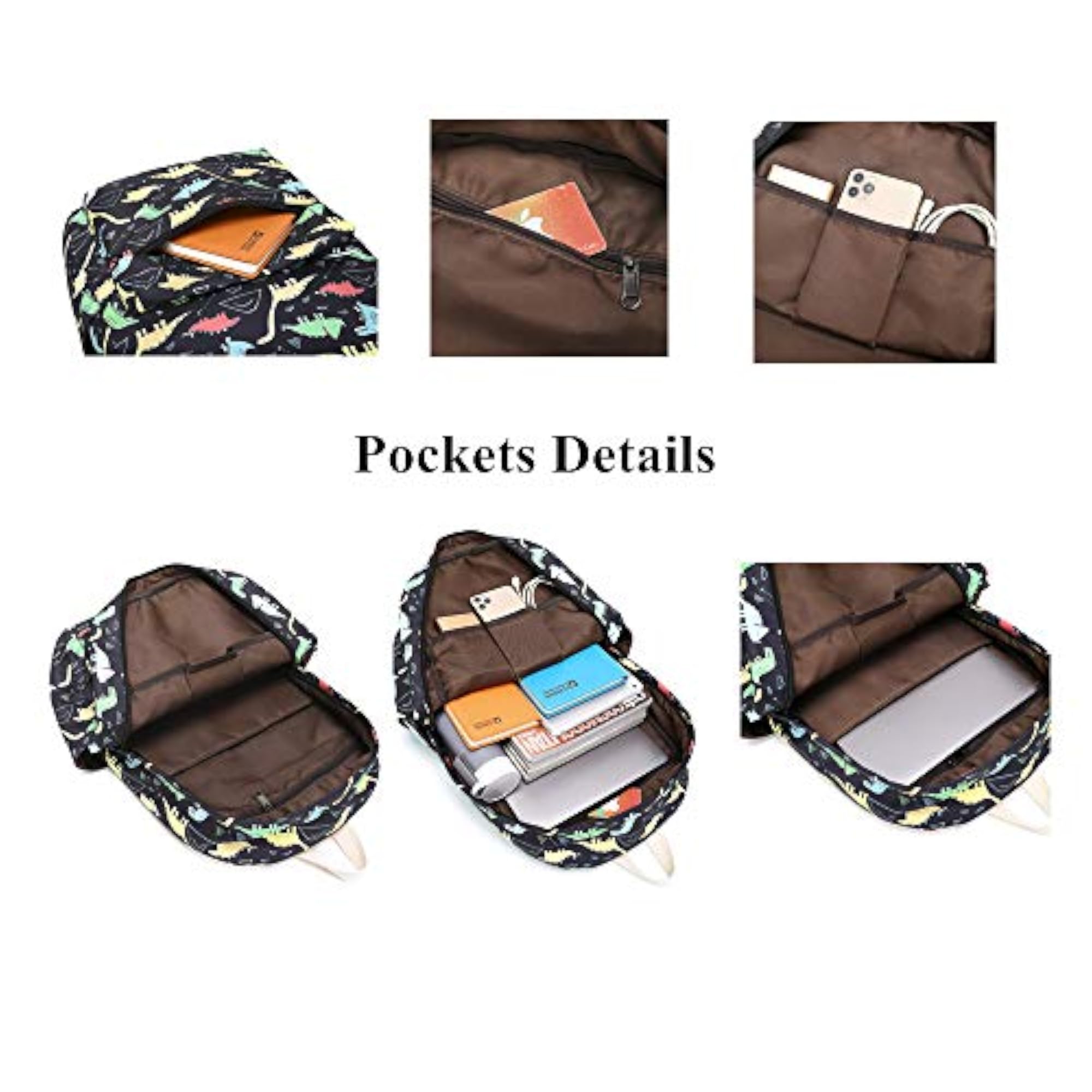 Cartoon Prints 3Pcs Backpack Set for Primary School