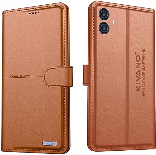 Image of KIVANO Samsung Galaxy A04 /M04 / F04 / A04E Flip Cover | Leather Finish | Inside Pockets & Inbuilt Stand | Shockproof Wallet Style Magnetic Closure Back Cover Case For Mobile