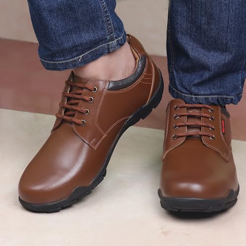 Image of Red Chief Nubuck Leather Casual Shoes for Men | Lace-Up Shoes for Men | RC3431