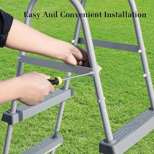 Escalera para piscina de acero inoxidable de 2 peldaños miniatura 4