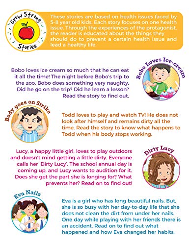 Image of Bedtime Story Books for Kids in English | Tiny Tales - Grow Strong | Age 5 - 8 Years | Easy to Read Stories with Pictures | Set of 8 Books