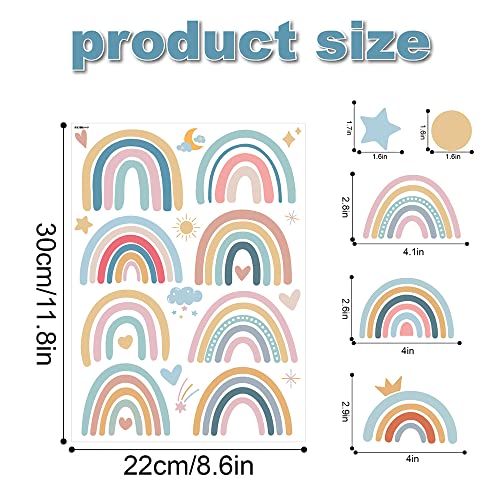 Vinilos adhesivos Boho arcoíris para pared infantil miniatura 3
