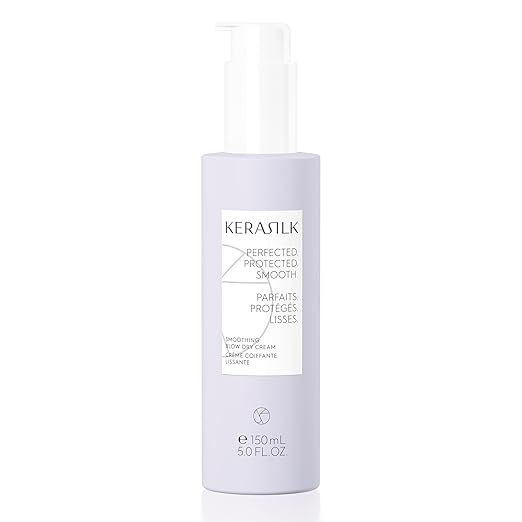 Kerasilk Smoothing Blow Dry Cream for Frizz Control & Heat Protection, Vegan & Sulfate Free, 150ml