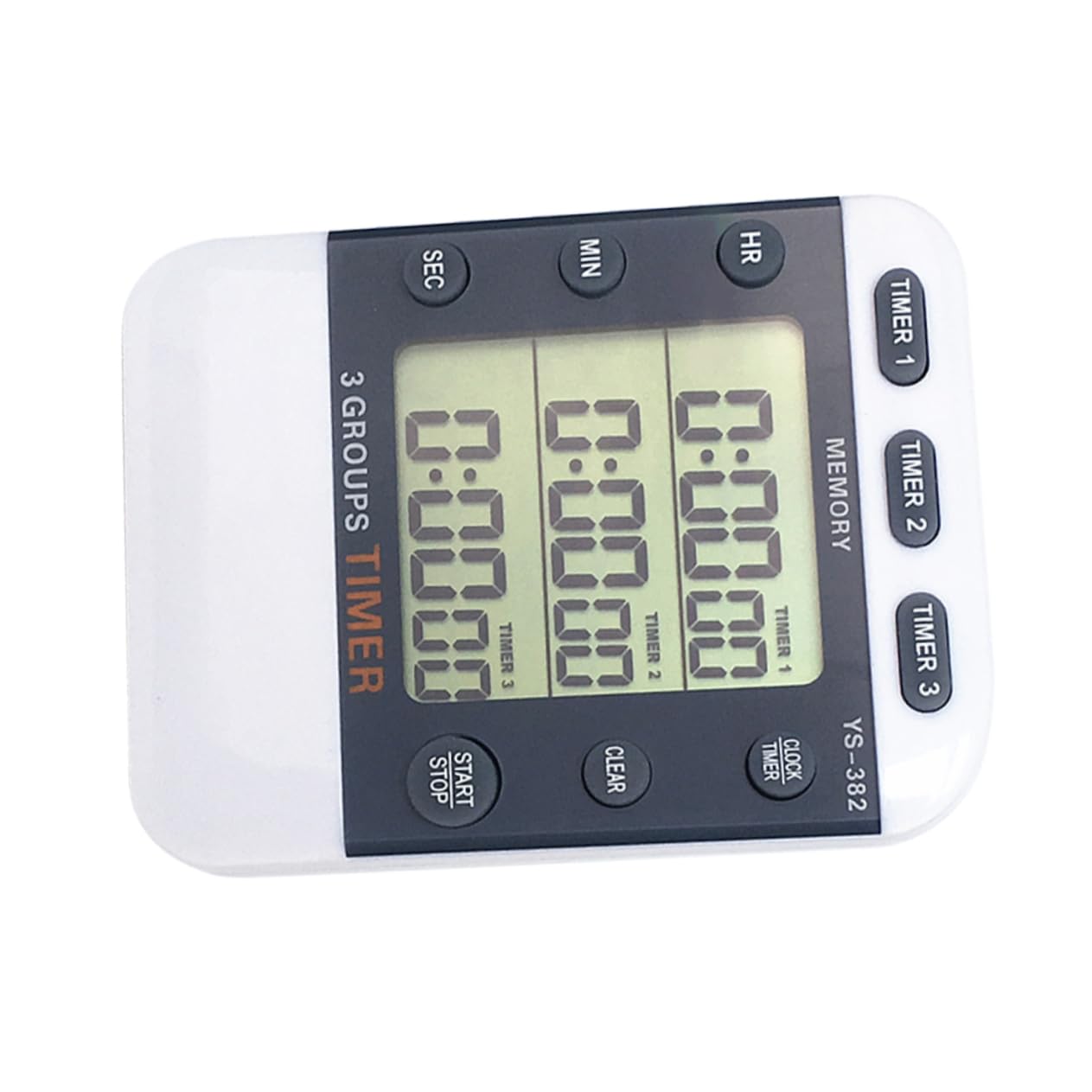 3piezas Cronómetro Digital De Pantalla LCD Líneas Temporizador Regresivo para Cocina Cronógrafo Práctico y Portátil Sin Batería para Cocinar y Hornear