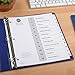 Avery Dividers for 3 Ring Binders, 12 Tabs per Set, Customizable Table of Contents, Classic White Tabs, Great for Organizing Reports, Projects, and More (11140)