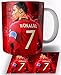 Mug Tasse günstig Kaufen-Cristiano Ronaldo CR7 Keramik Becher 325ml Tasse Mug