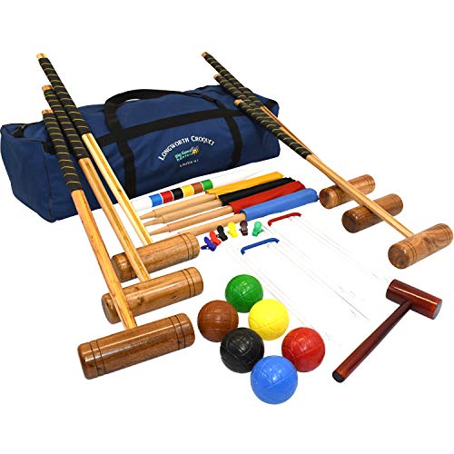 Kit De Croquet Para 6 Jugadores Longworth – Equipo Completo De Croquet para Adultos Incluye Bolsa De Lona