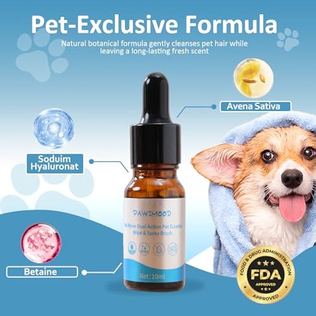 5-in-1 Pet Steam Brush for Dogs & Cats-Self-Cleaning Steam Dog Brush with 3 Swap-in Heads (Grooming, Dematting, Deshedding),Cat Spray Hair Removal Comb,Includes Pet Essence & Storage Case-lpJpVo87