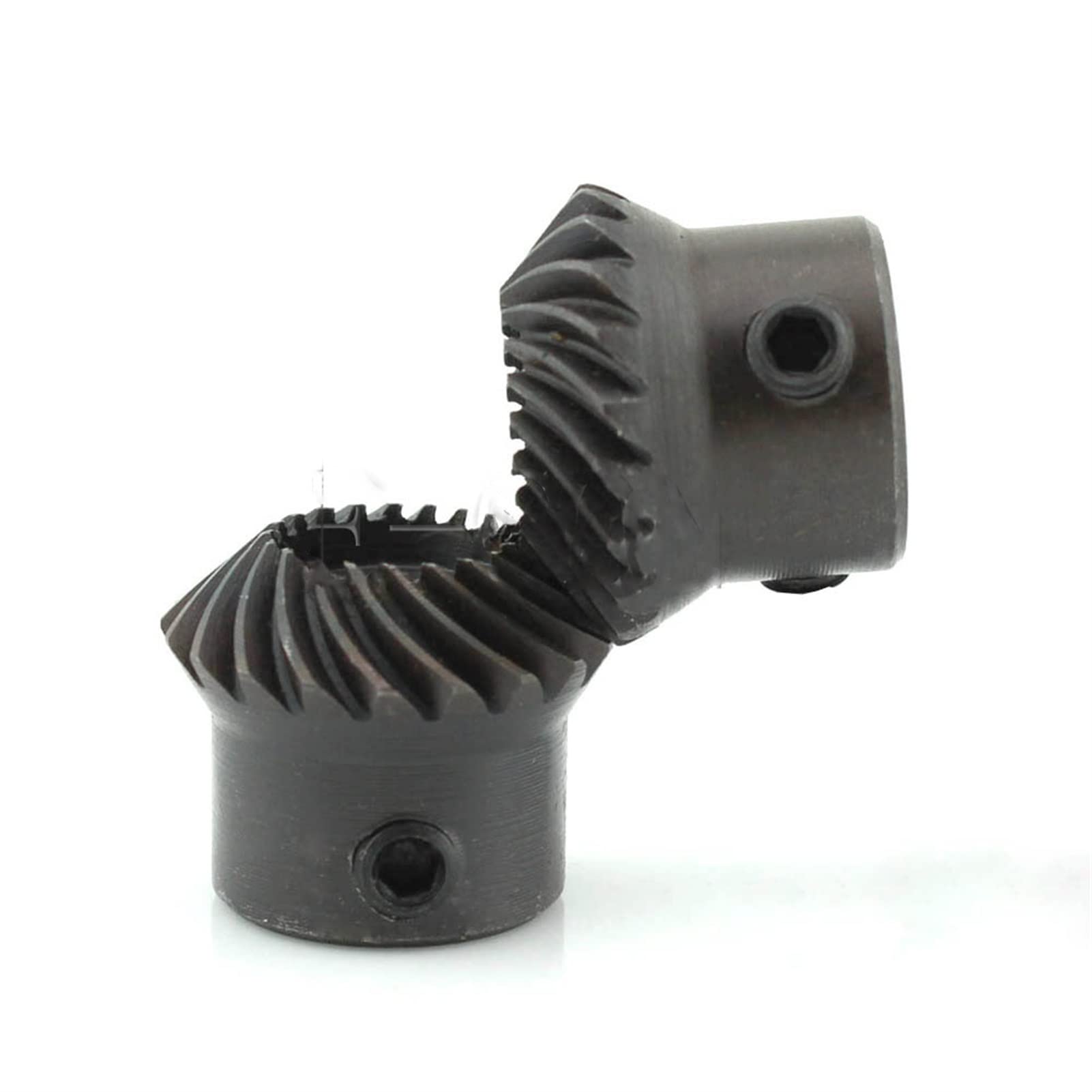 VORNEL pinion spiraal 2 stuks 2M 20T Kegeltandwiel 8mm 10mm 15mm 20mm boring Staal Tandwielen 2 Modulus 20 tanden 90 graden ingrepenhoek staal tandwiel (Kleur: 20 tanden, Maat: 12mm boring